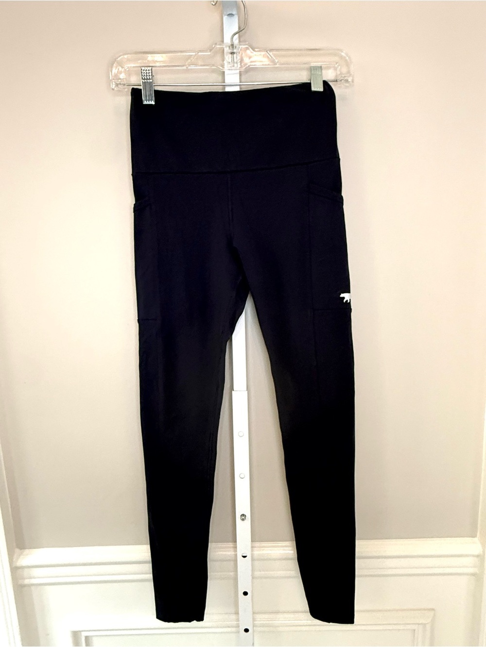 Running Bare Navy Pocket Leggings High Rise Athletic Workout Pants Women’s